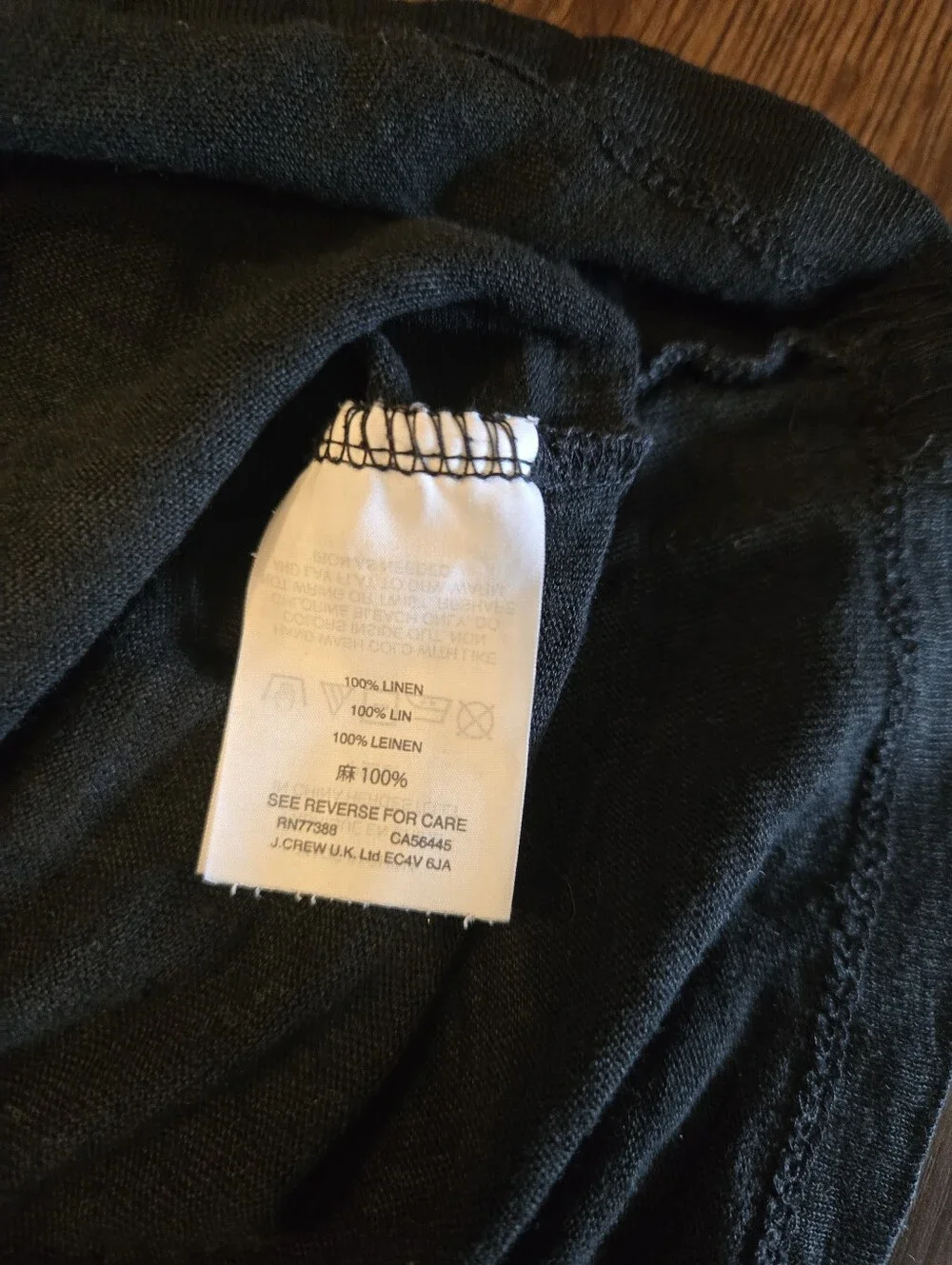 J. Crew Linen V-neck Tee Women's S